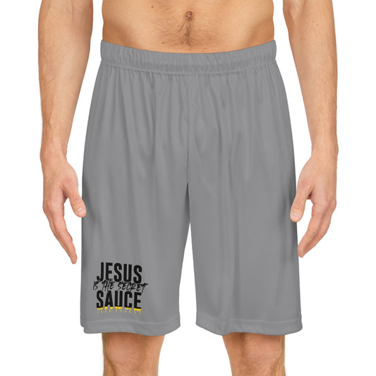 Jesus is the secret sauce Basketball Shorts