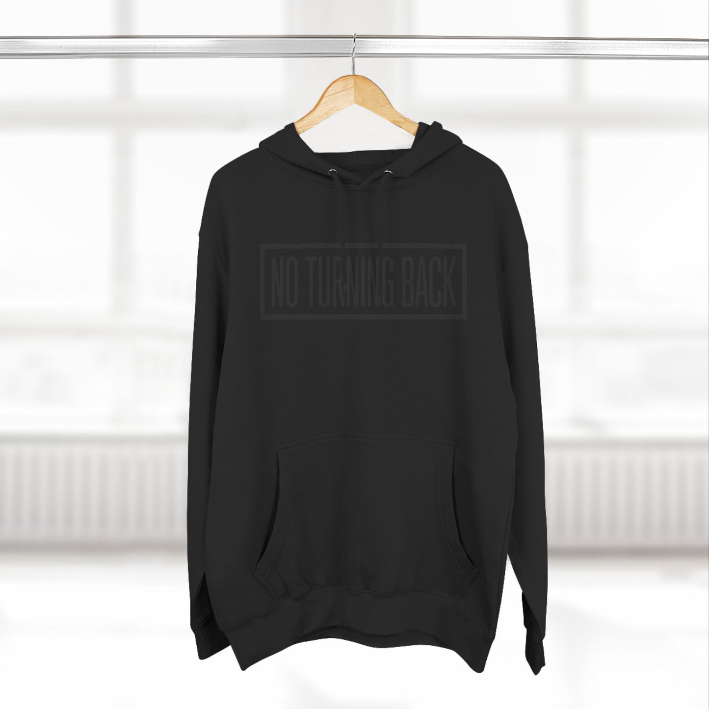 No Turning Back Hoodie- Blk Carbon